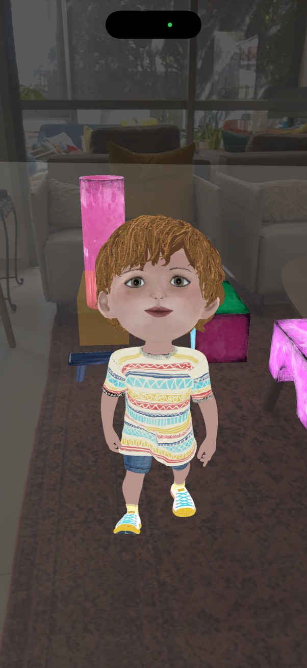 Connekey companion in an augmented-reality room